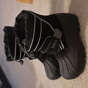☆SOLD☆TOTES Kids Boys Black WATERPROOF Winter Snow Boots size 1M